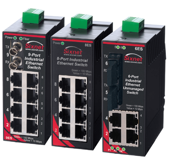 Red Lion Unmanaged Industrial Ethernet Switch, Model SL/SLX
